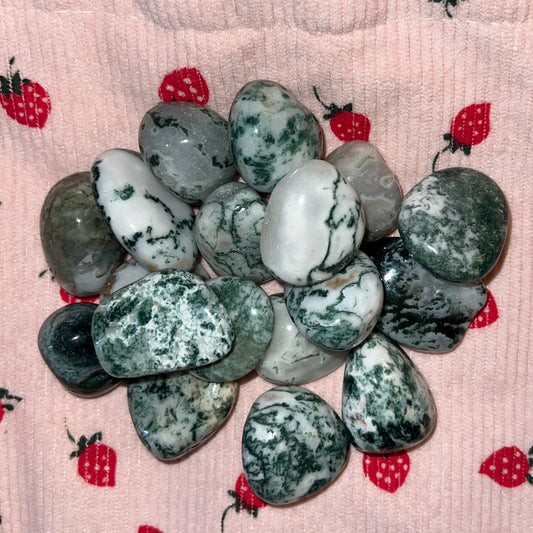 Moss Agate Tumble