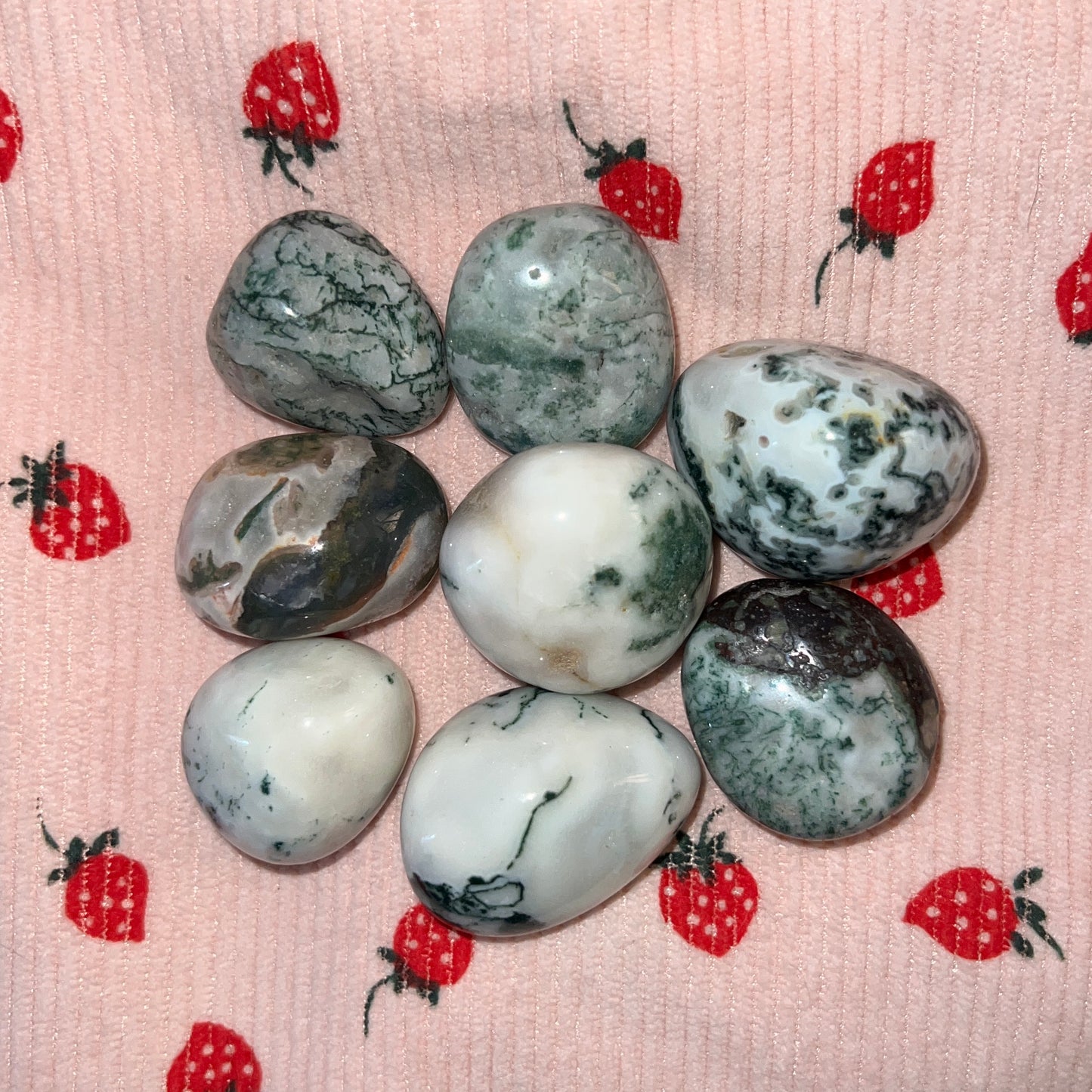Moss Agate Tumble