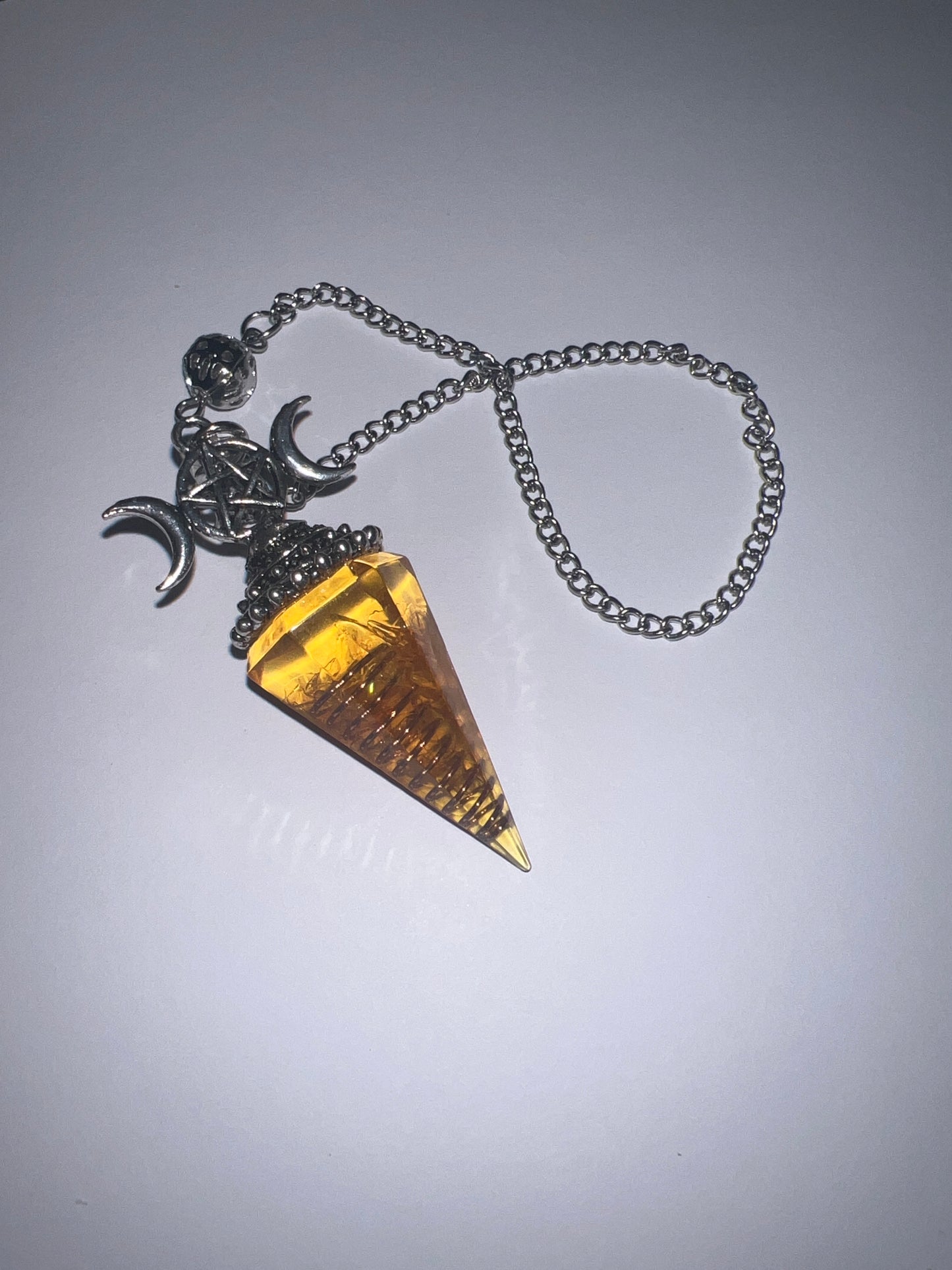 Crystal Chip Resin Pendulums
