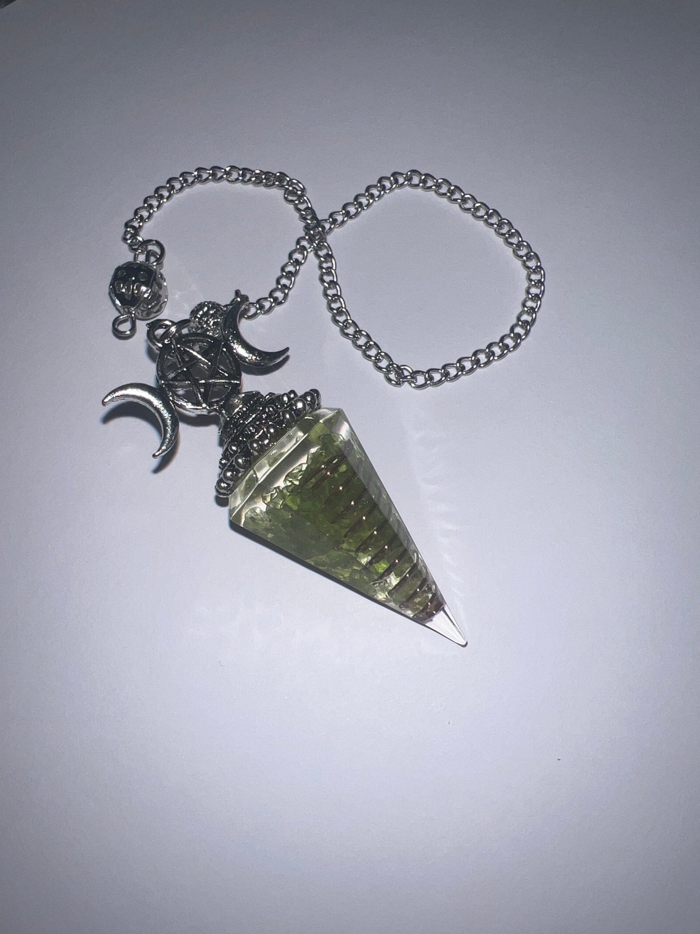 Crystal Chip Resin Pendulums