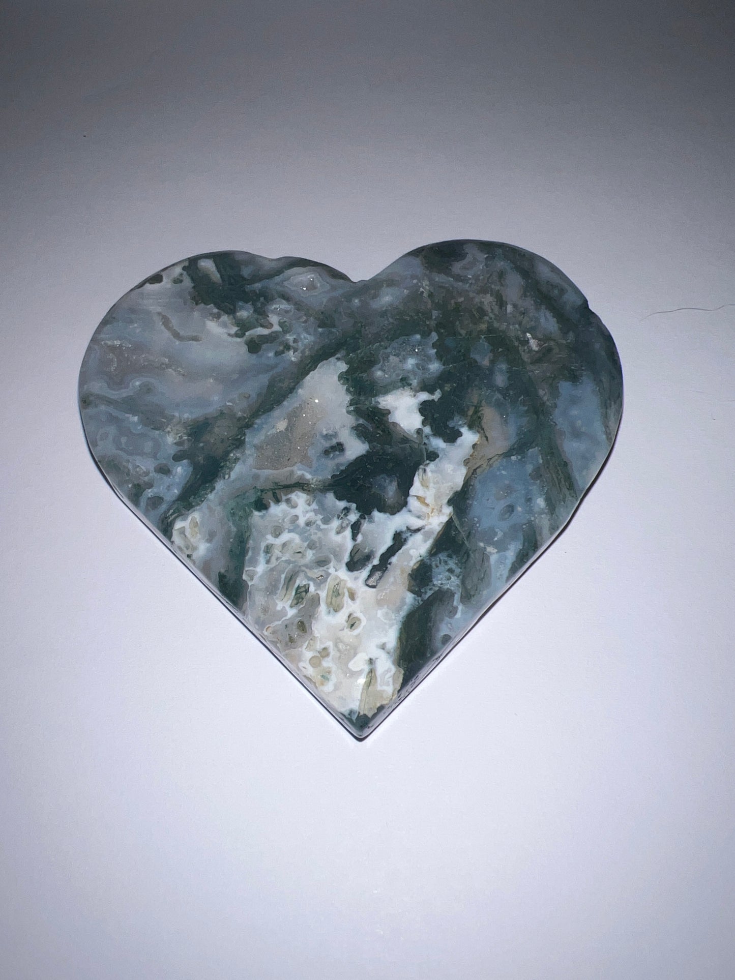 Moss Agate & Ocean Jasper Hearts