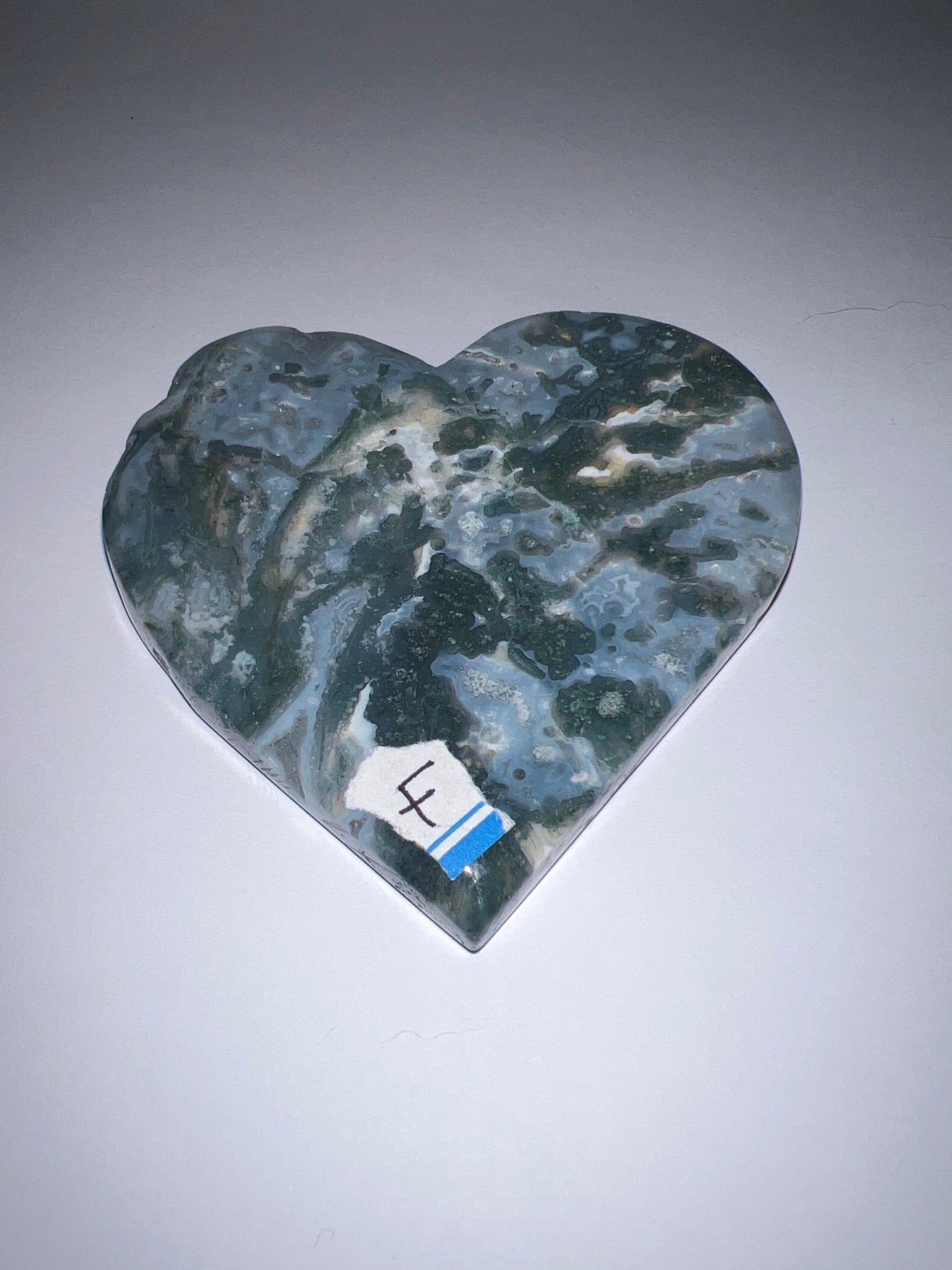 Moss Agate & Ocean Jasper Hearts