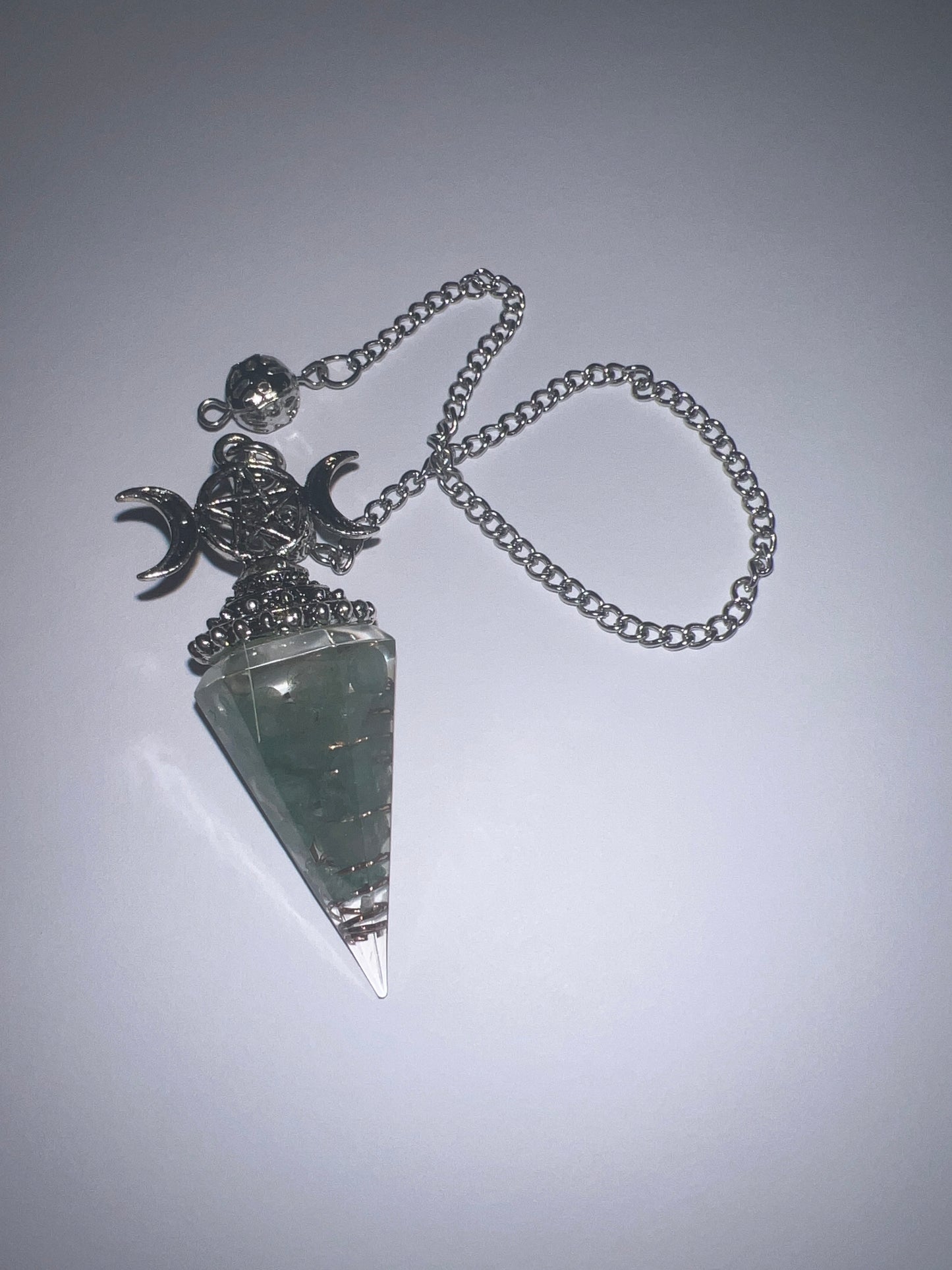Crystal Chip Resin Pendulums