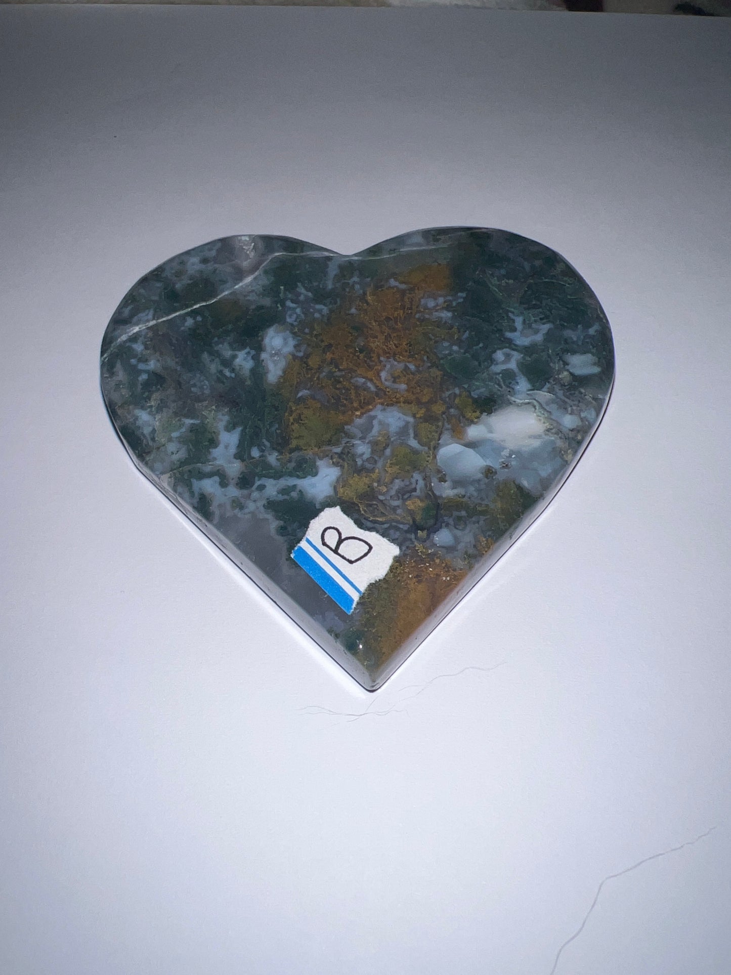 Moss Agate & Ocean Jasper Hearts