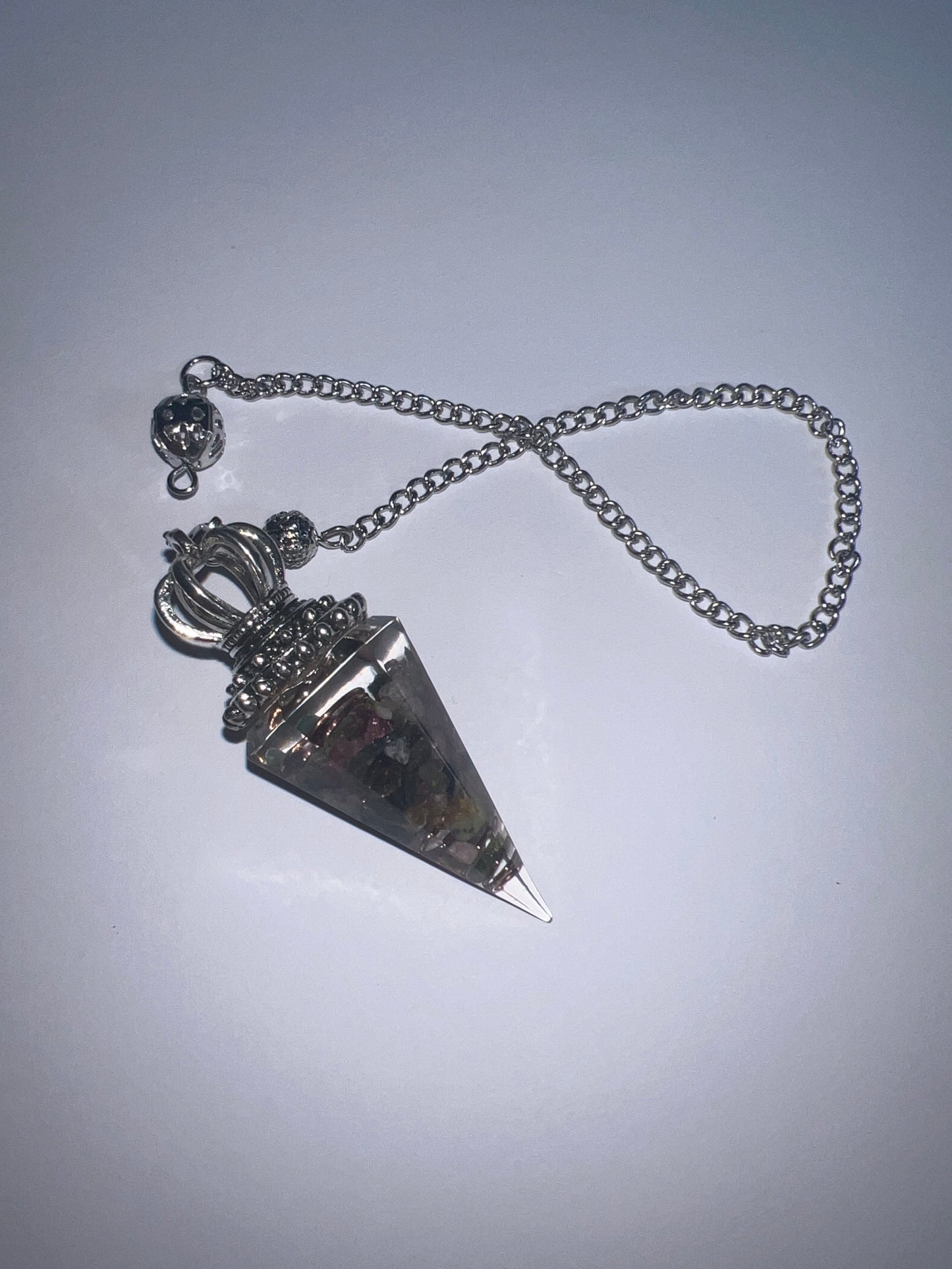 Crystal Chip Resin Pendulums