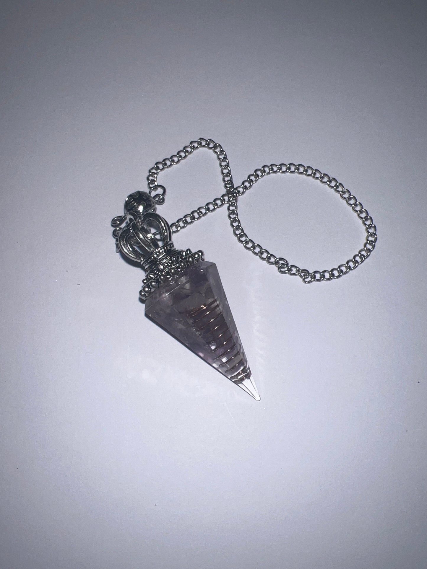 Crystal Chip Resin Pendulums