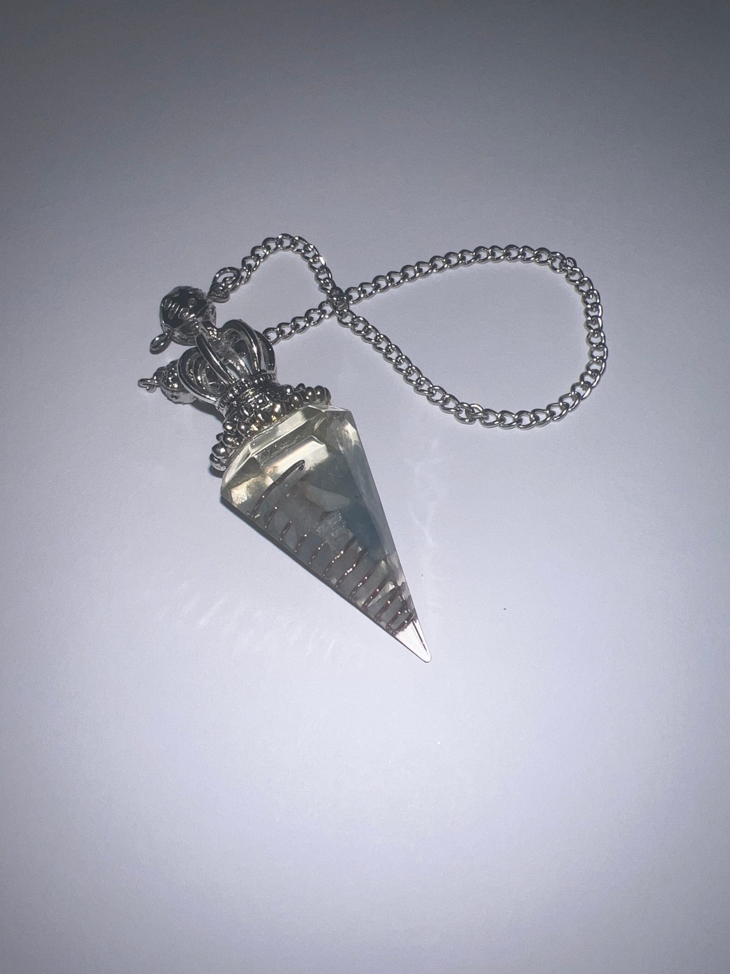 Crystal Chip Resin Pendulums