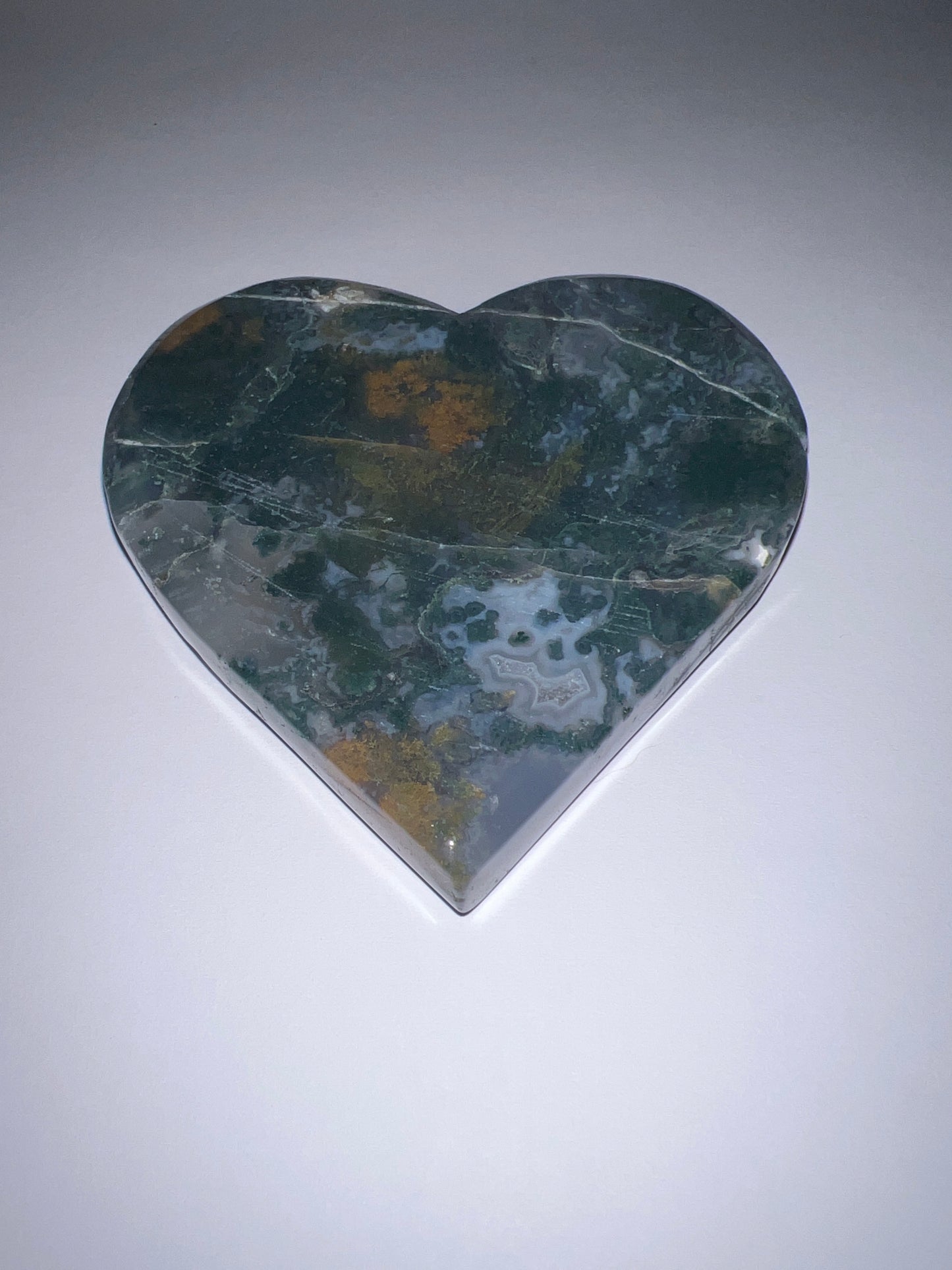 Moss Agate & Ocean Jasper Hearts