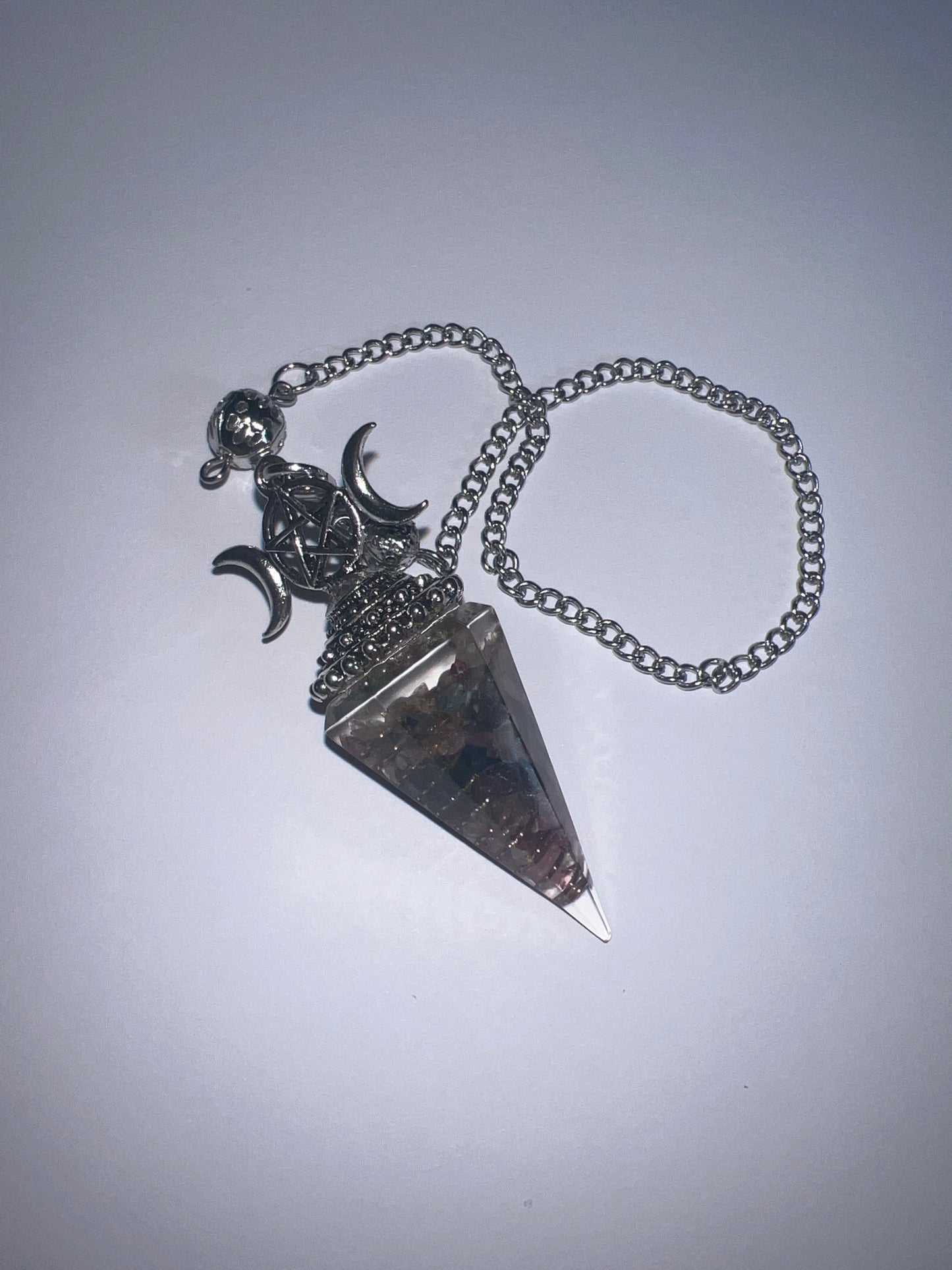Crystal Chip Resin Pendulums