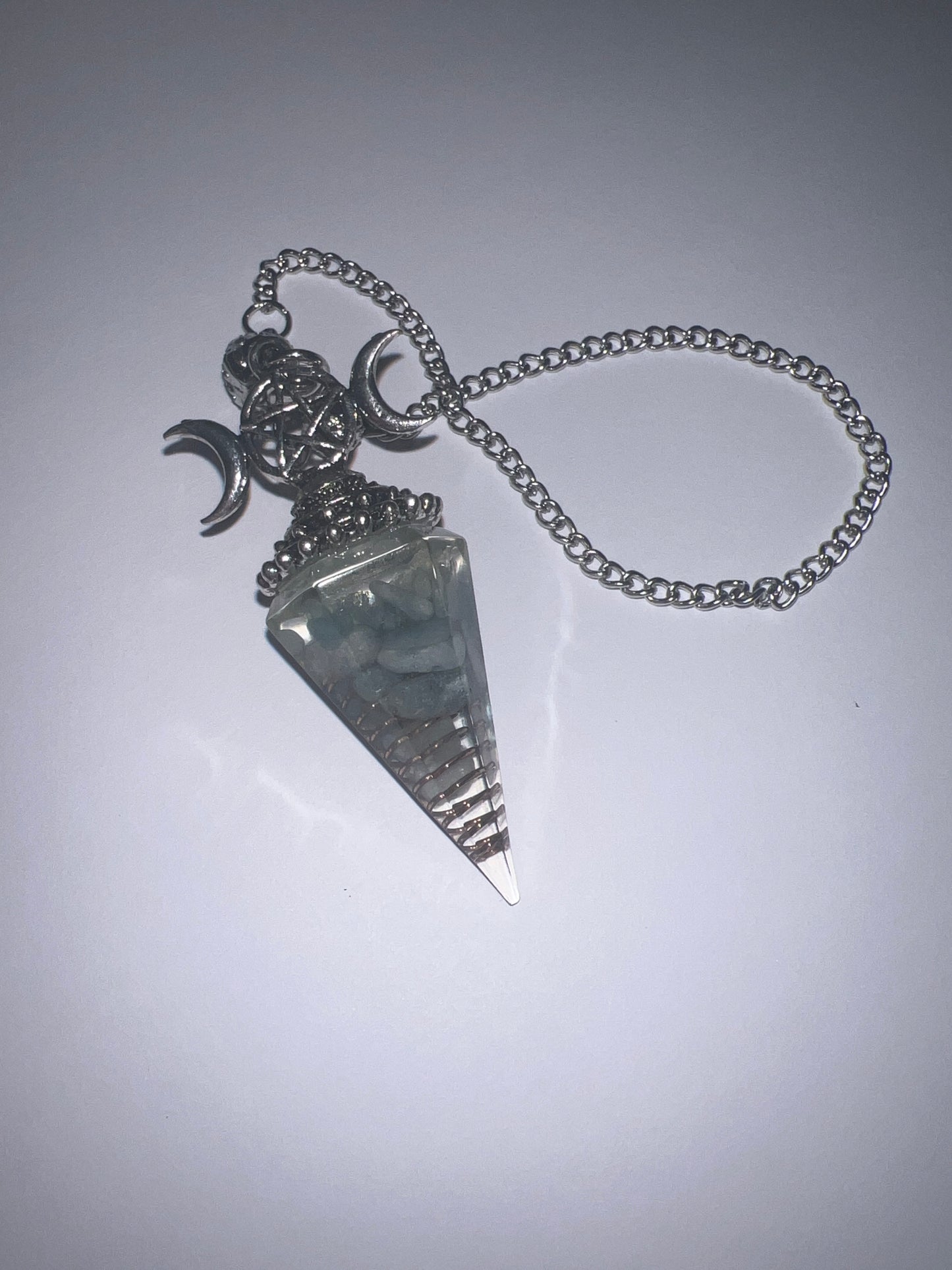 Crystal Chip Resin Pendulums